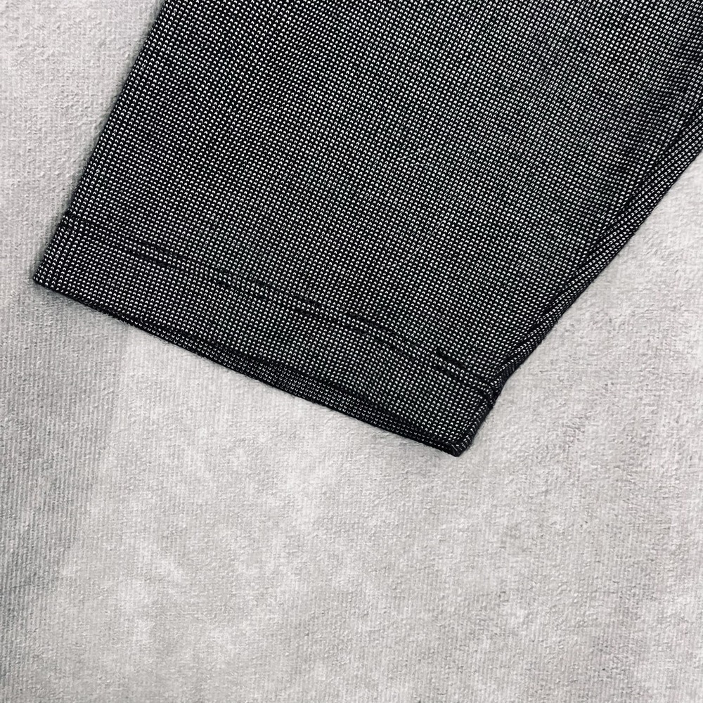 Van Heusen Studio Men's XL Slim Fit Long Sleeve Polo Shirt Gray Cotton/Poly - Picture 6 of 9